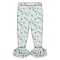 Christmas Kingdom Juniper Ruffle Leggings - Knit - Pre Order - Christmas Special