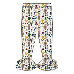 Holly & Plaid Juniper Ruffle Leggings - Knit - Pre Order - Christmas Special