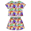 Stand Out, Bobby! Orchid Ruffle Short Sleeve Short Set Bamboo - PRE ORDER