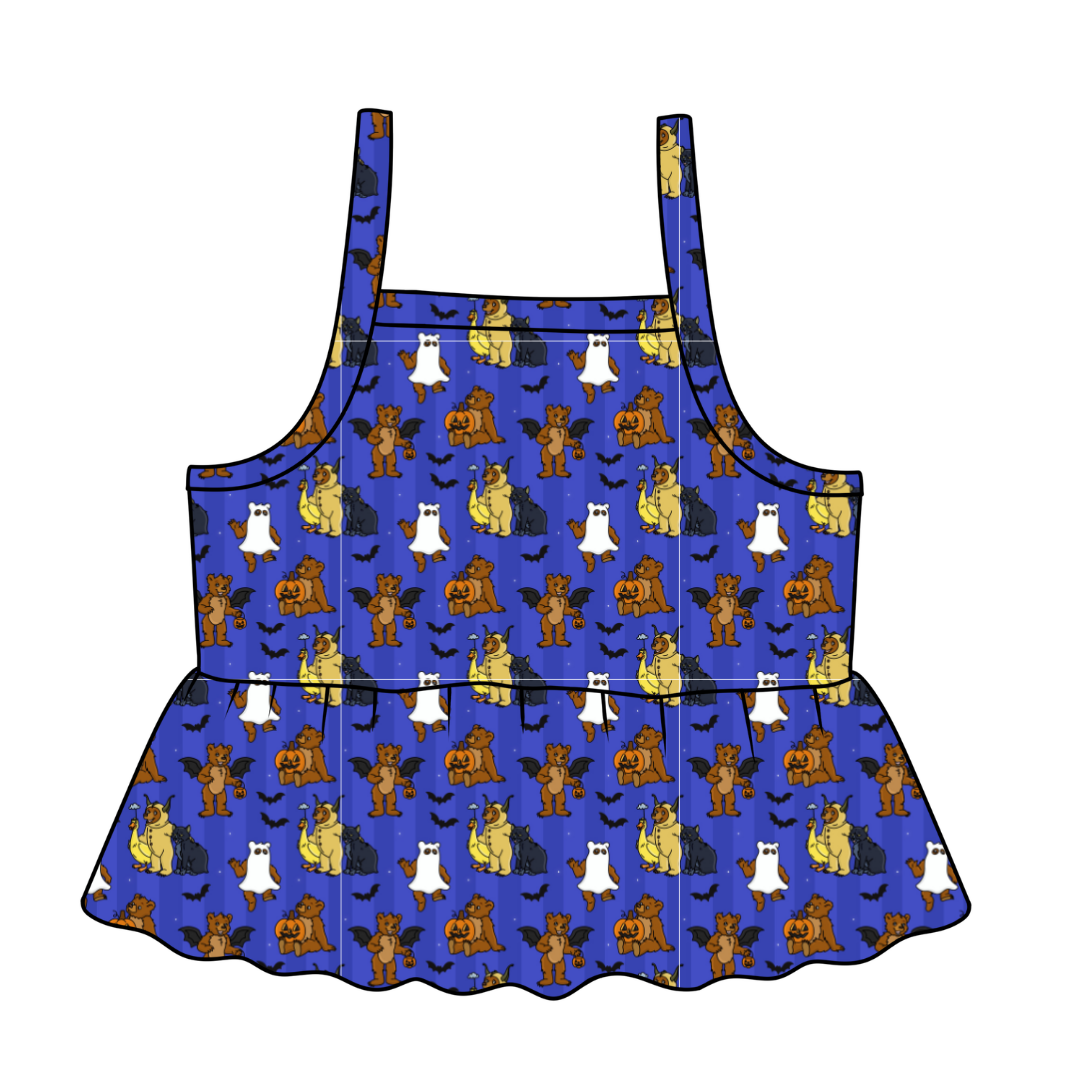 Goblin Night - Tootsie Peplum Tank Knit - PRE ORDER