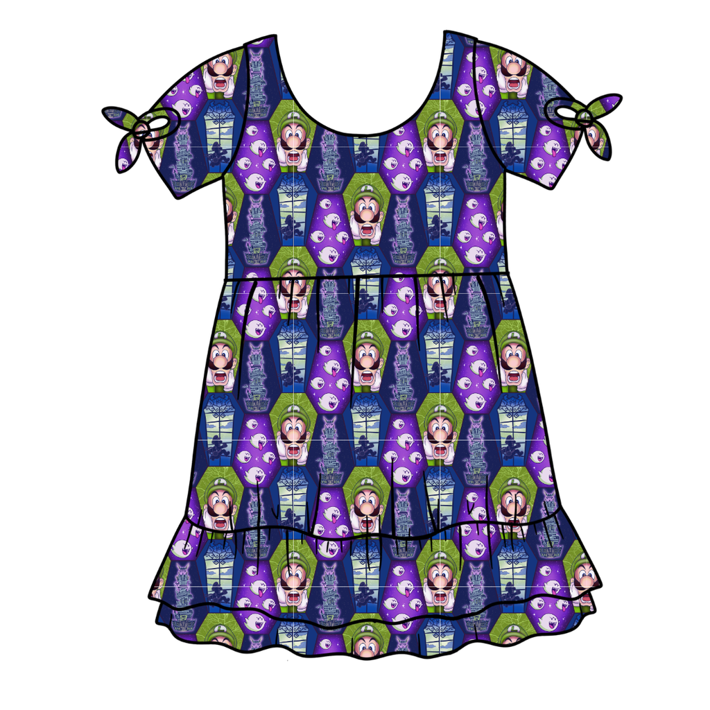 Haunted Halls - Serenity Short Sleeve Lounge Dress - PRE ORDER
