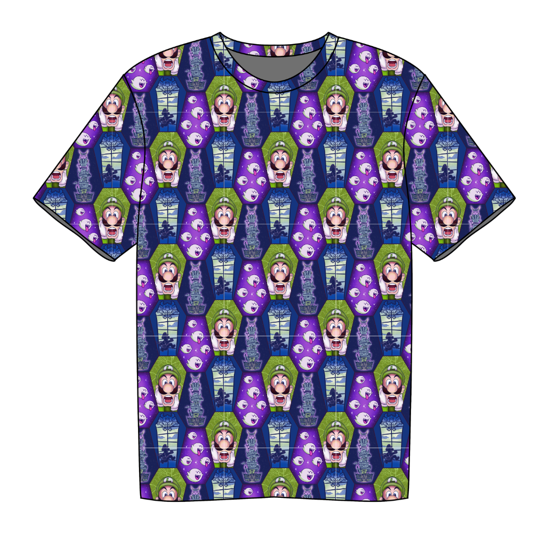 Haunted Halls - Moss Short Sleeve Bamboo Shirt - PRE ORDER