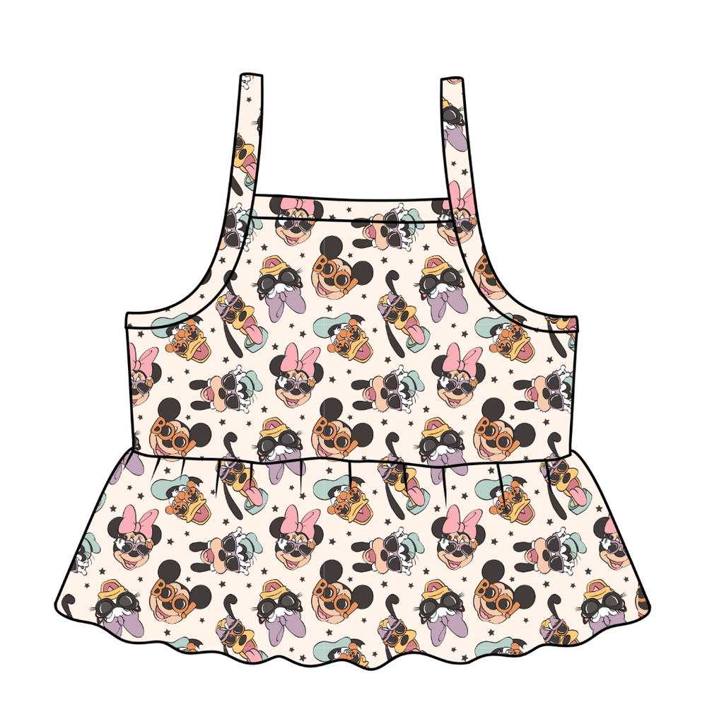 Spooky Cute Crew - Tootsie Peplum Tank Knit - PRE ORDER