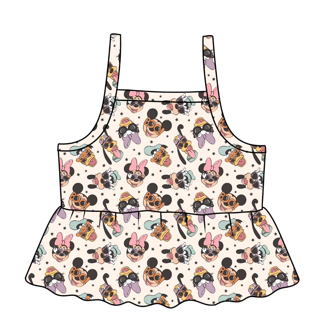 Spooky Cute Crew - Tootsie Peplum Tank Knit - PRE ORDER