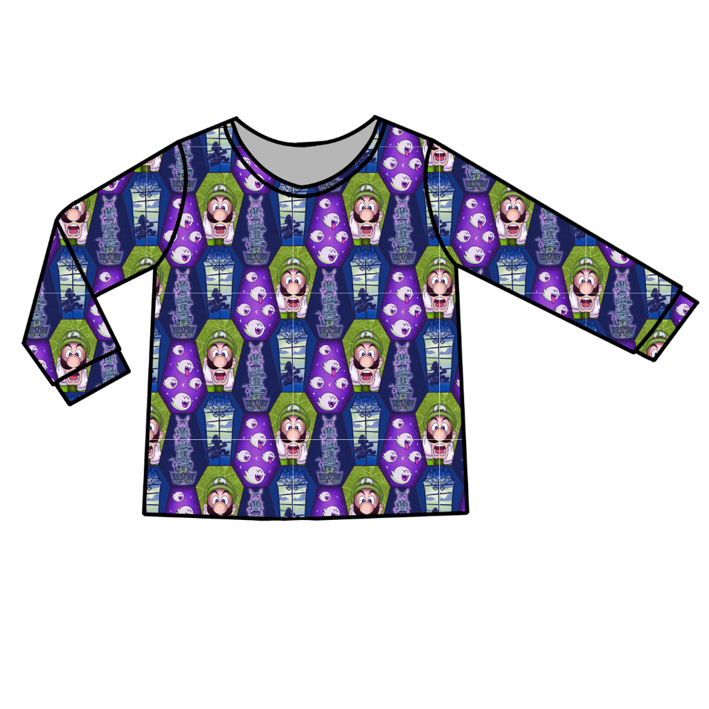 Haunted Halls - Ruby Long Sleeve Bamboo Shirt - Pre Order