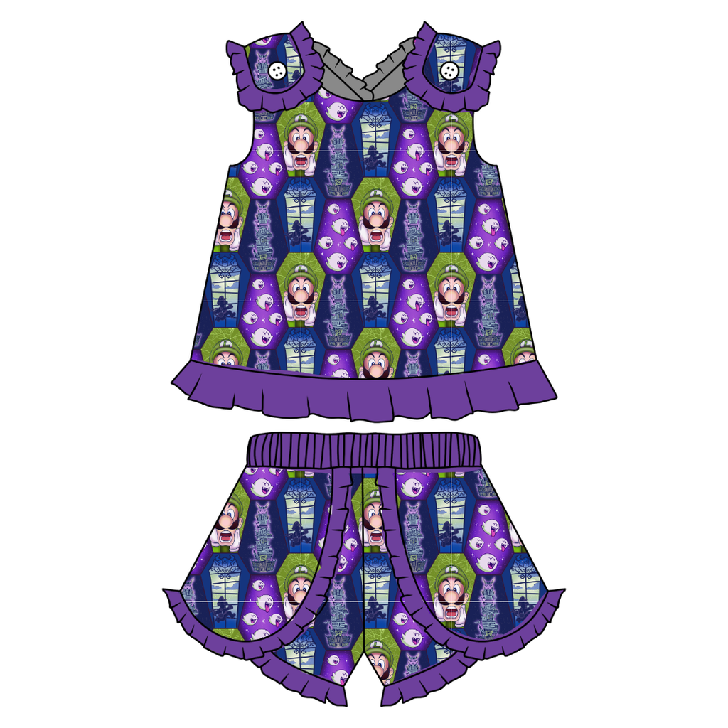 Haunted Halls - Evie Tulip Short Set Knit - PRE ORDER