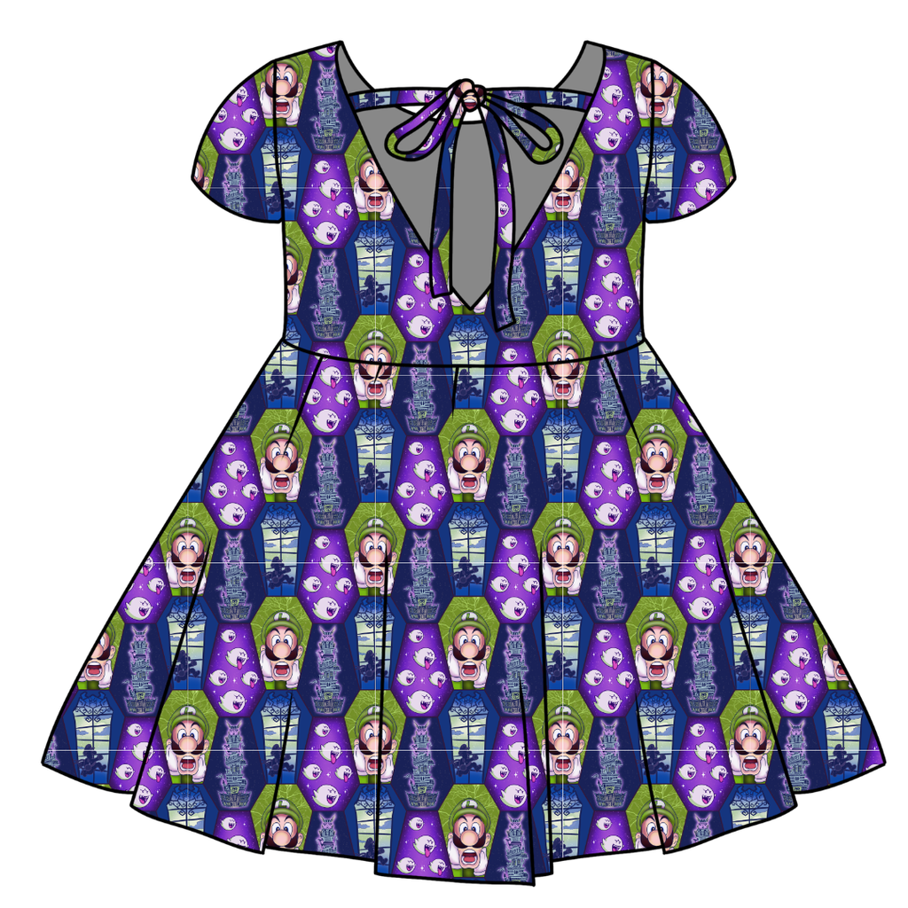 HAUNTED HALLS - Honey Girl's Twirl Dress Bamboo - PRE ORDER