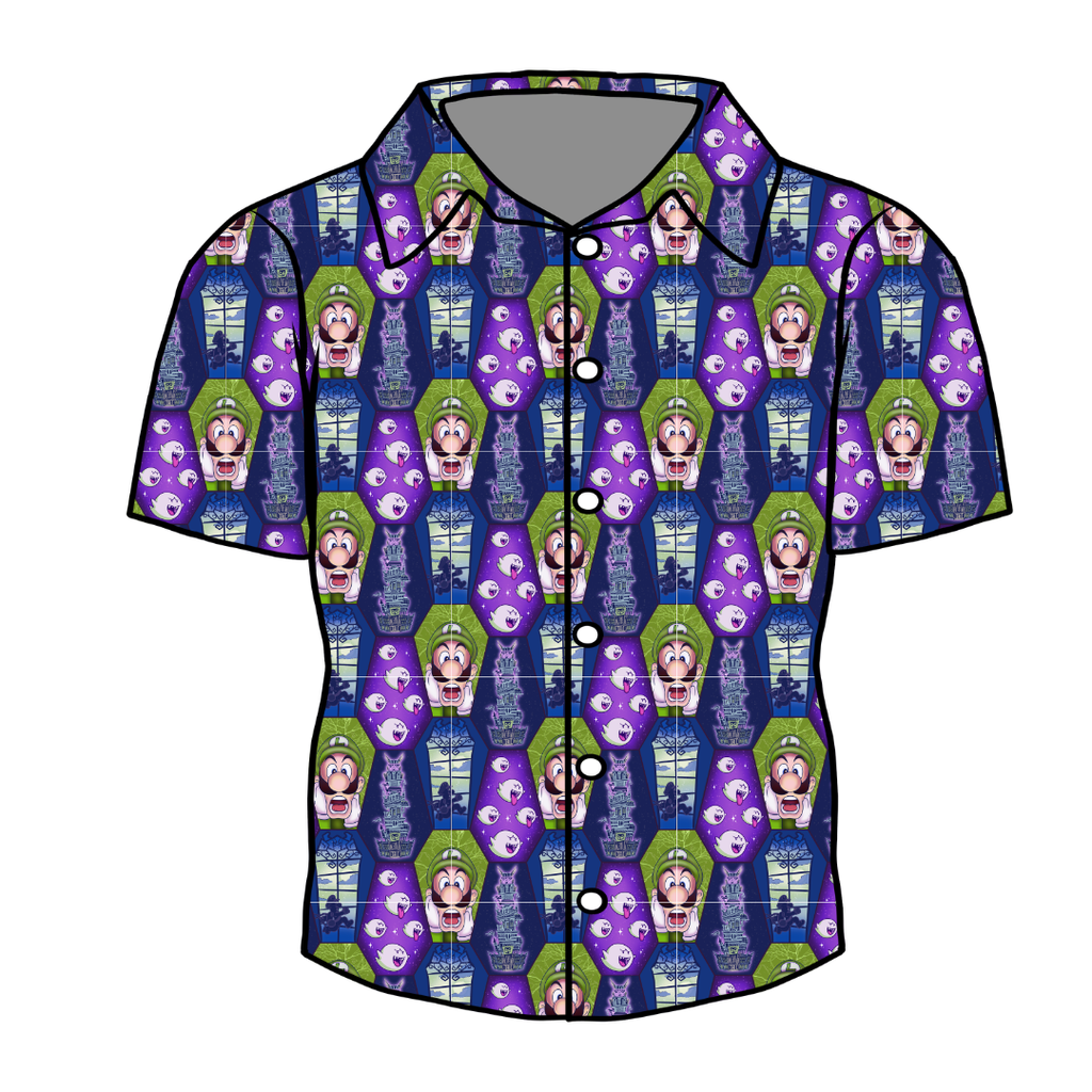 Haunted Halls - Twilight Men's Button Down Bamboo - Pre Order