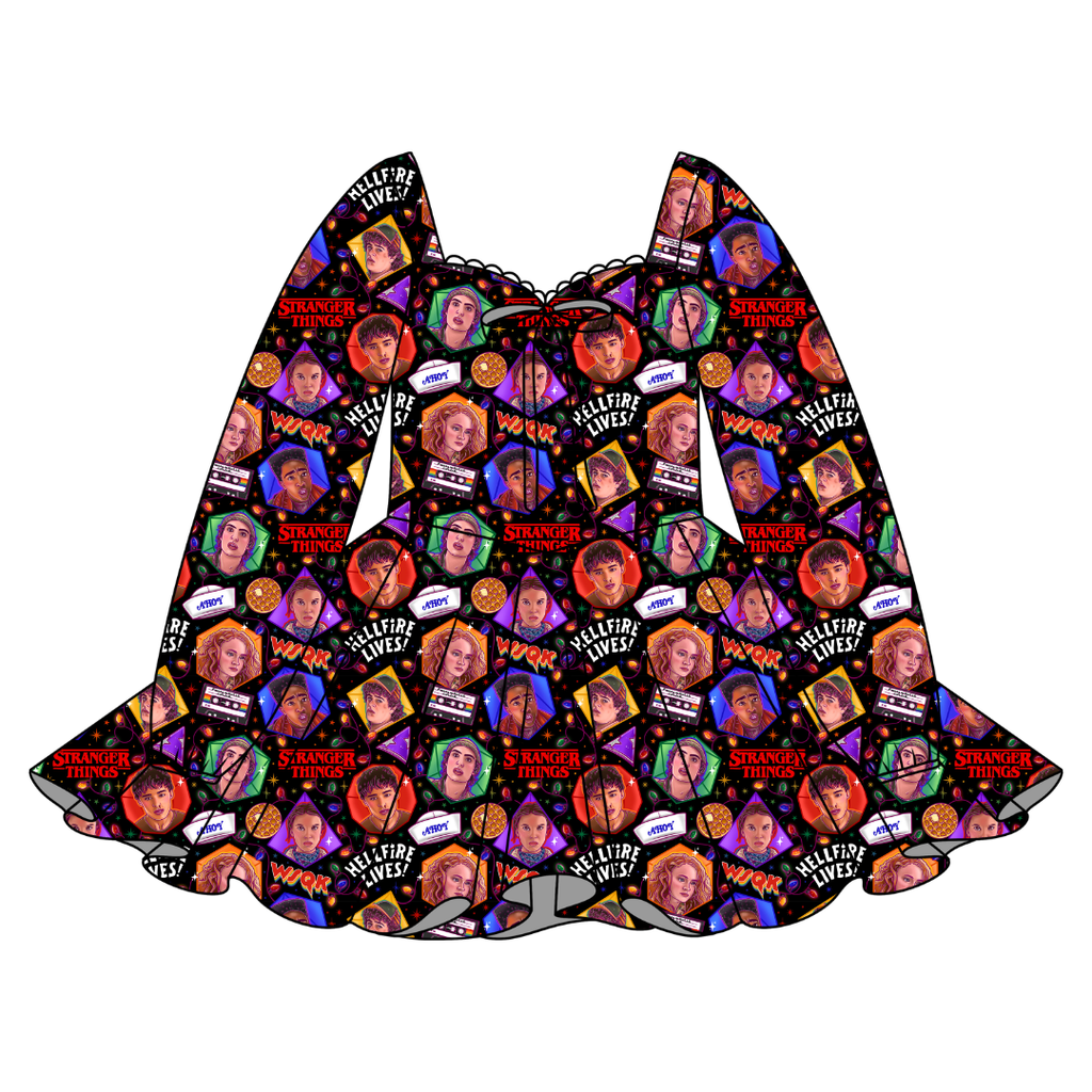 Upside Down Night - Chloe Long Sleeve Sweetheart Dress Knit - PRE ORDER