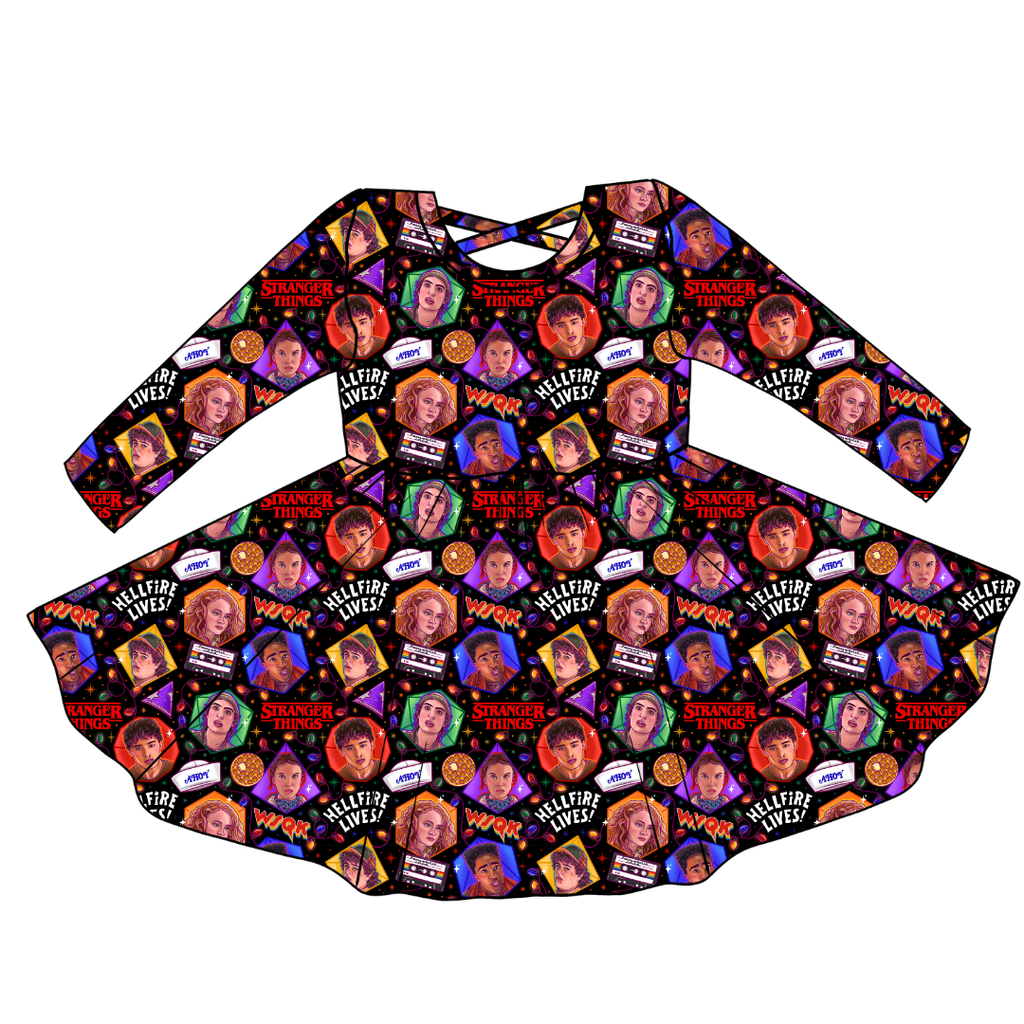 Upside Down Night - Violet Cross Back Long Sleeve Knit - PRE ORDER