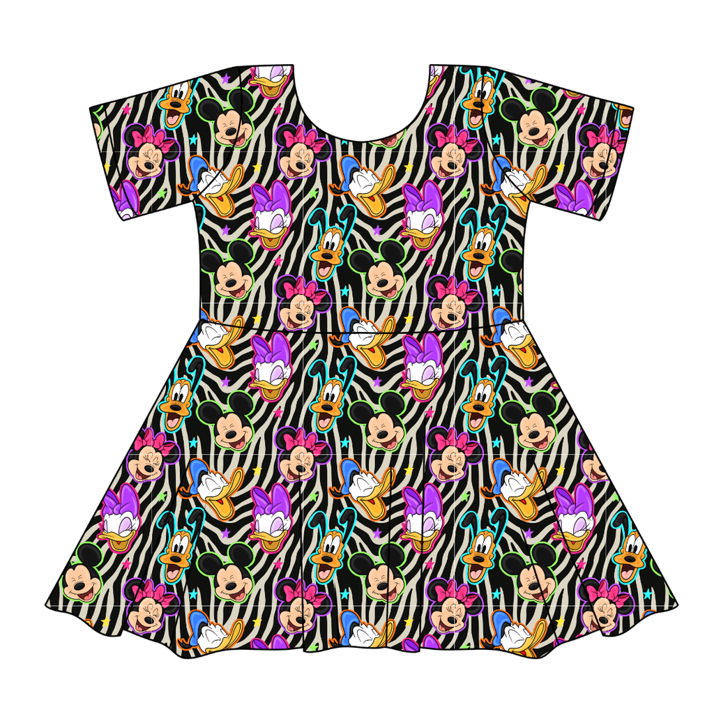 Throwback Crew - SIERRA - KNIT TWIRL DRESS - PRE ORDER