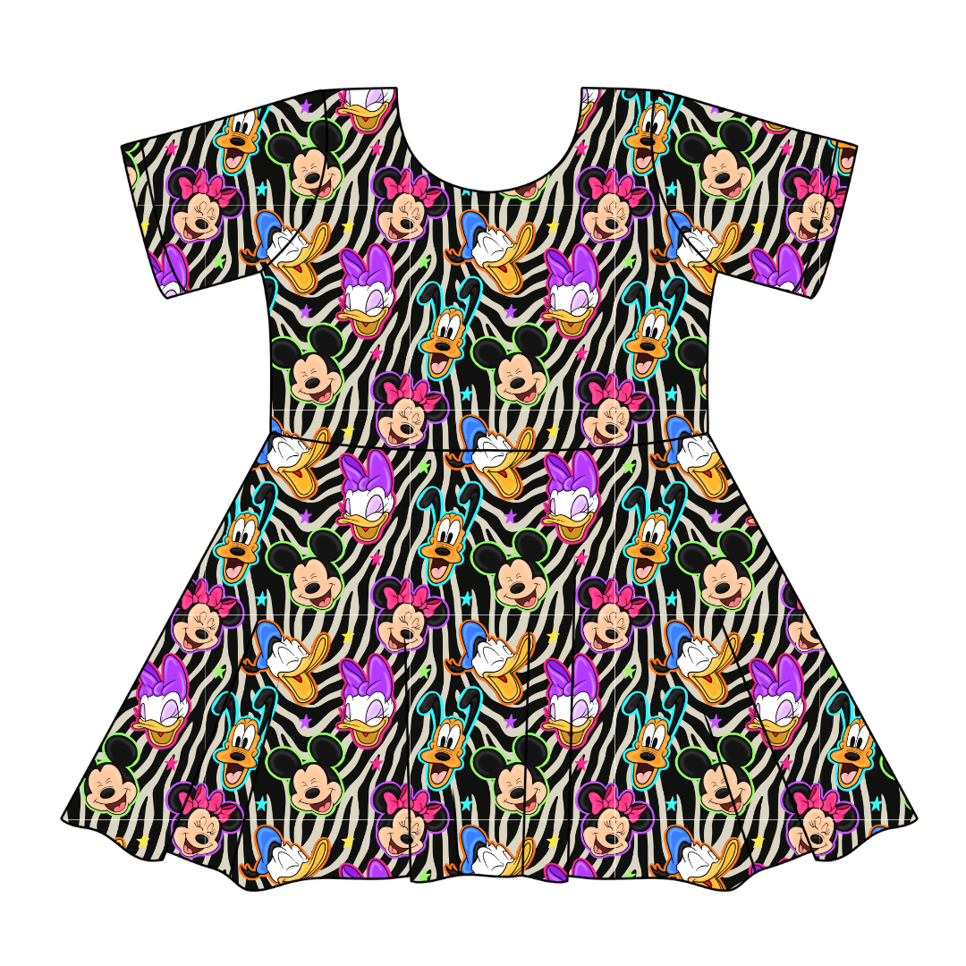 Throwback Crew - SIERRA - KNIT TWIRL DRESS - PRE ORDER
