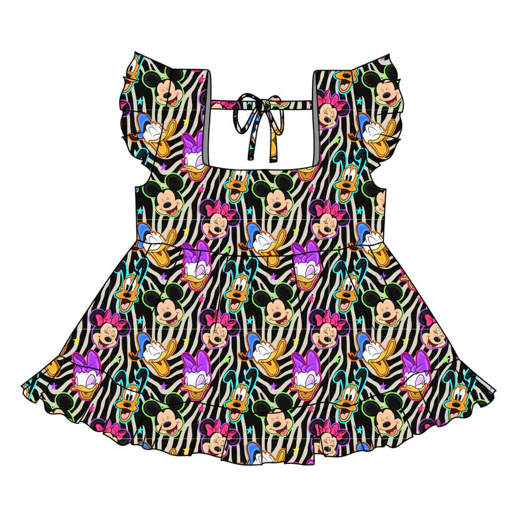 Throwback Crew - Sadie Tie Back Ruffle Top - PRE ORDER
