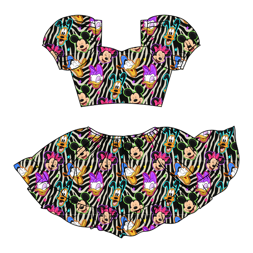 Throwback Crew - Starlet Skirt Set Knit - PRE ORDER