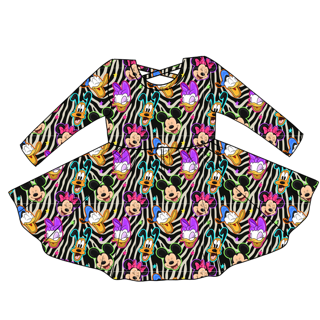 Throwback Crew - Violet Cross Back Long Sleeve Knit - PRE ORDER