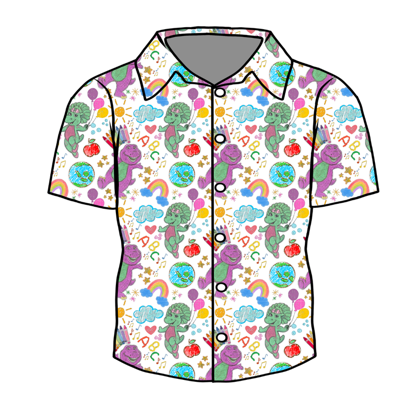 Learning is Magic Twilight Men's Button Down Bamboo - Pre Order