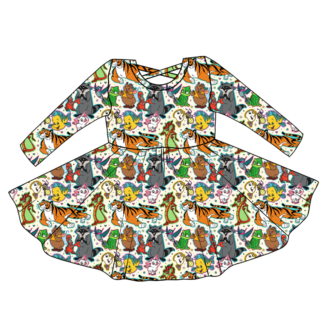 Storybook Squad - Violet Cross Back Long Sleeve Knit - PRE ORDER