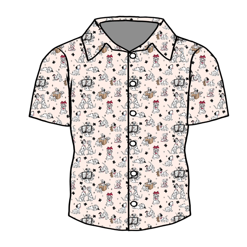 Spots & Daydreams Dapper Short Sleeve Button Bamboo Shirt - PRE ORDER