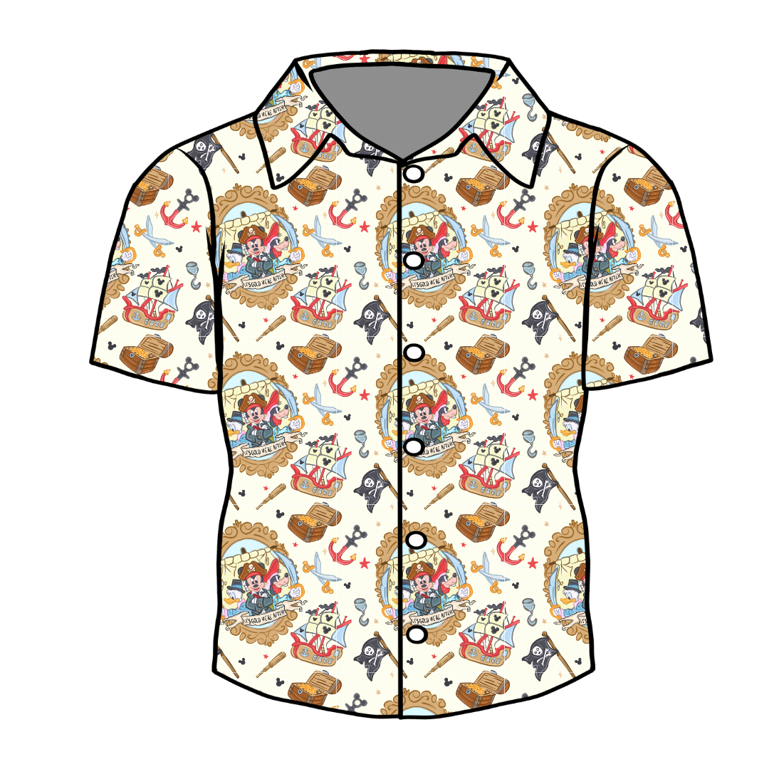 Ahoy, Matey! Twilight Men's Button Down Bamboo - Pre Order