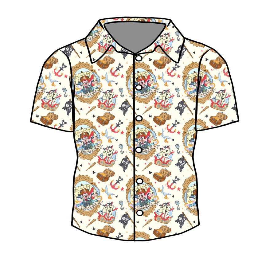 Ahoy, Matey! Twilight Men's Button Down Bamboo - Pre Order