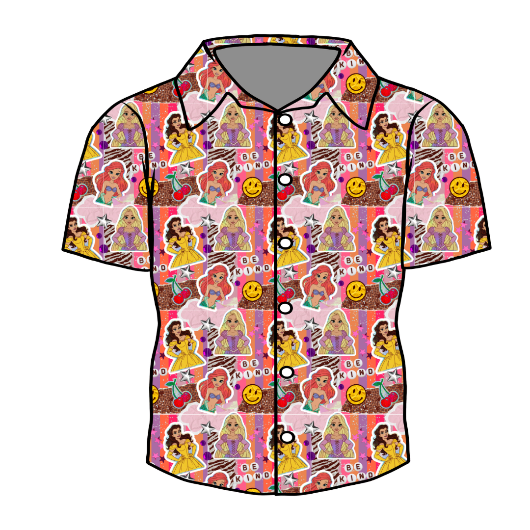 Royal Daydreams Twilight Men's Button Down Bamboo - Pre Order