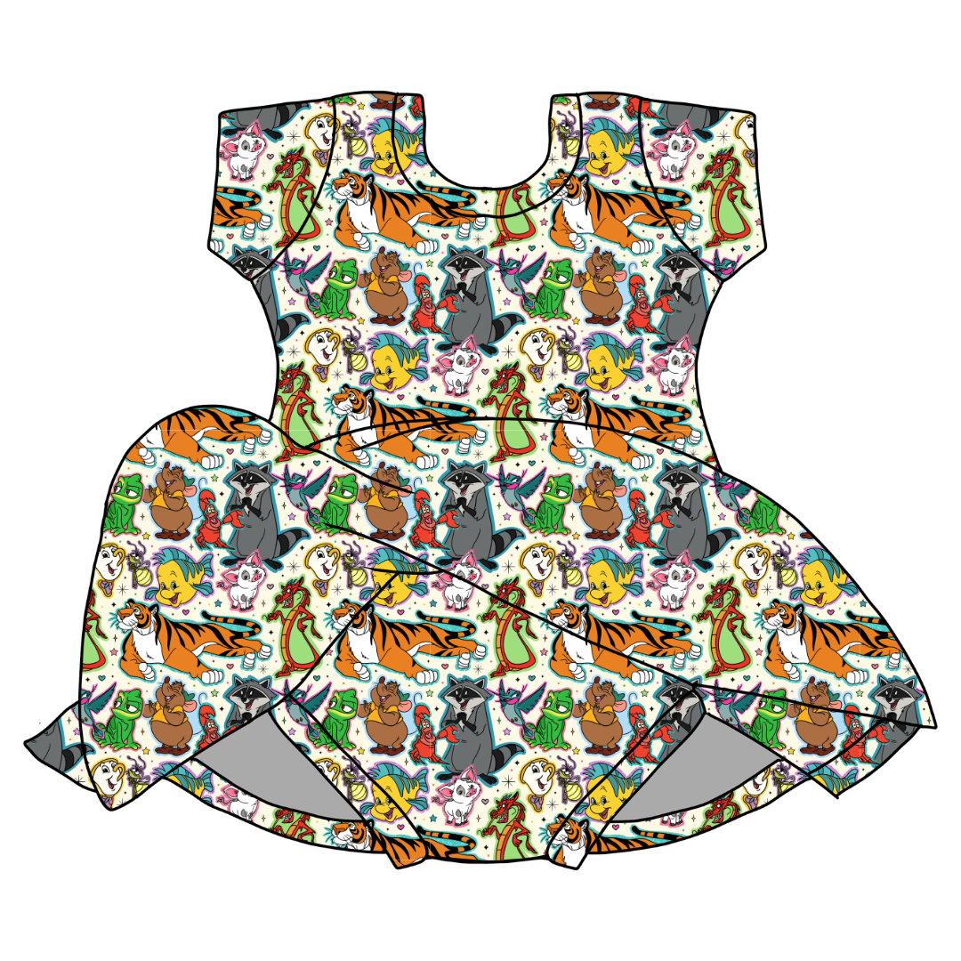 Storybook Squad - Chic Short sleeve Skirted Leotard Knit - PRE ORDER