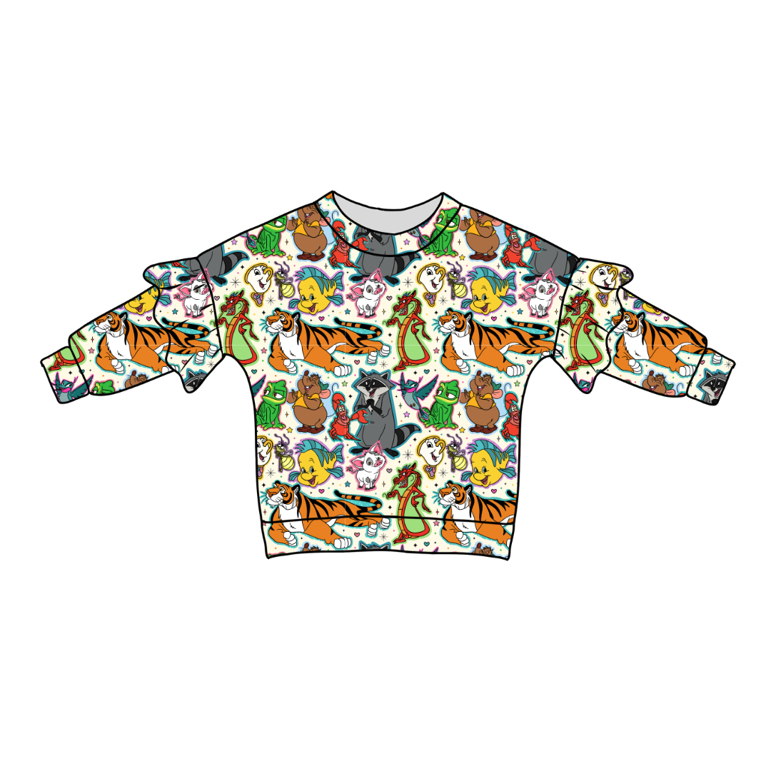 Storybook Squad - Lillie Ruffle Sweater Bamboo - PRE ORDER