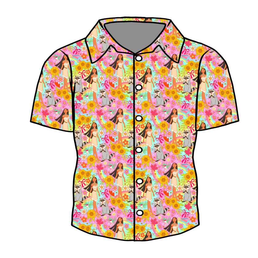 Wild & Free Dapper Short Sleeve Button Bamboo Shirt - PRE ORDER