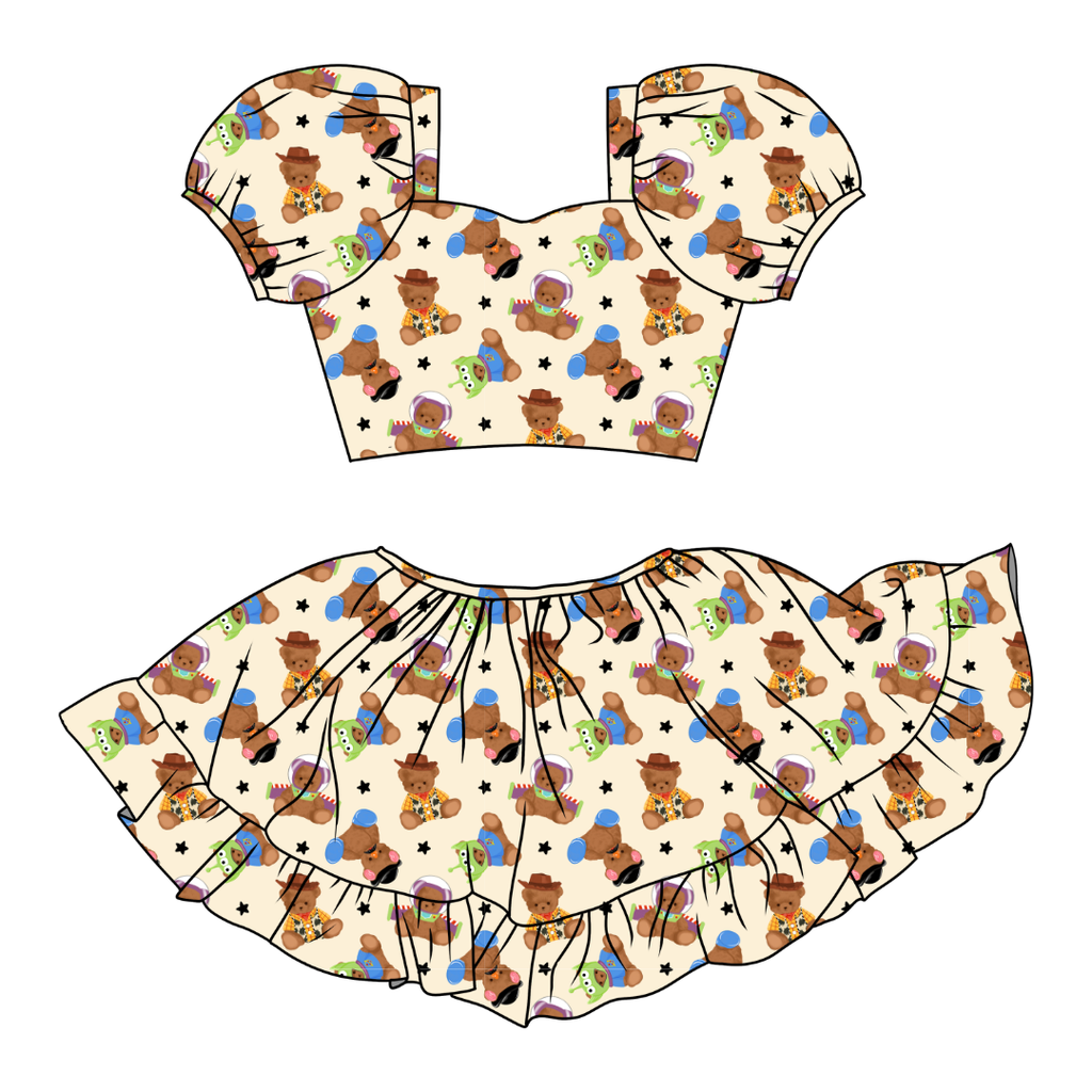 Toy Box Besties - Starlet Skirt Set Knit - PRE ORDER