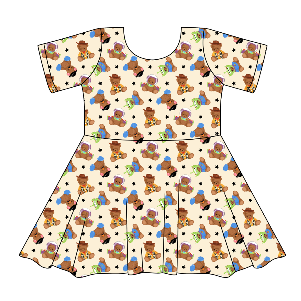 Toy Box Besties - SIERRA - KNIT TWIRL DRESS - PRE ORDER
