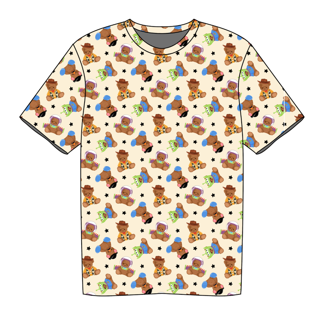 Toy Box Besties - Moss Short Sleeve Bamboo Shirt - PRE ORDER