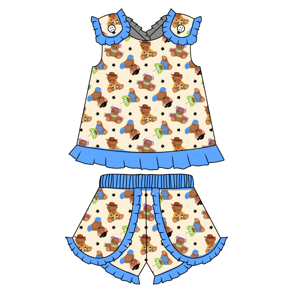 Toy Box Besties - Evie Tulip Short Set Knit - PRE ORDER