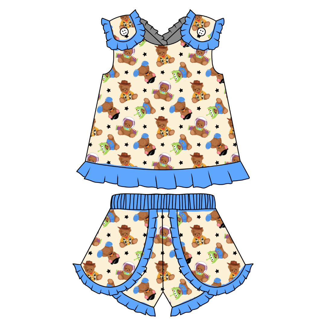 Toy Box Besties - Evie Tulip Short Set Knit - PRE ORDER