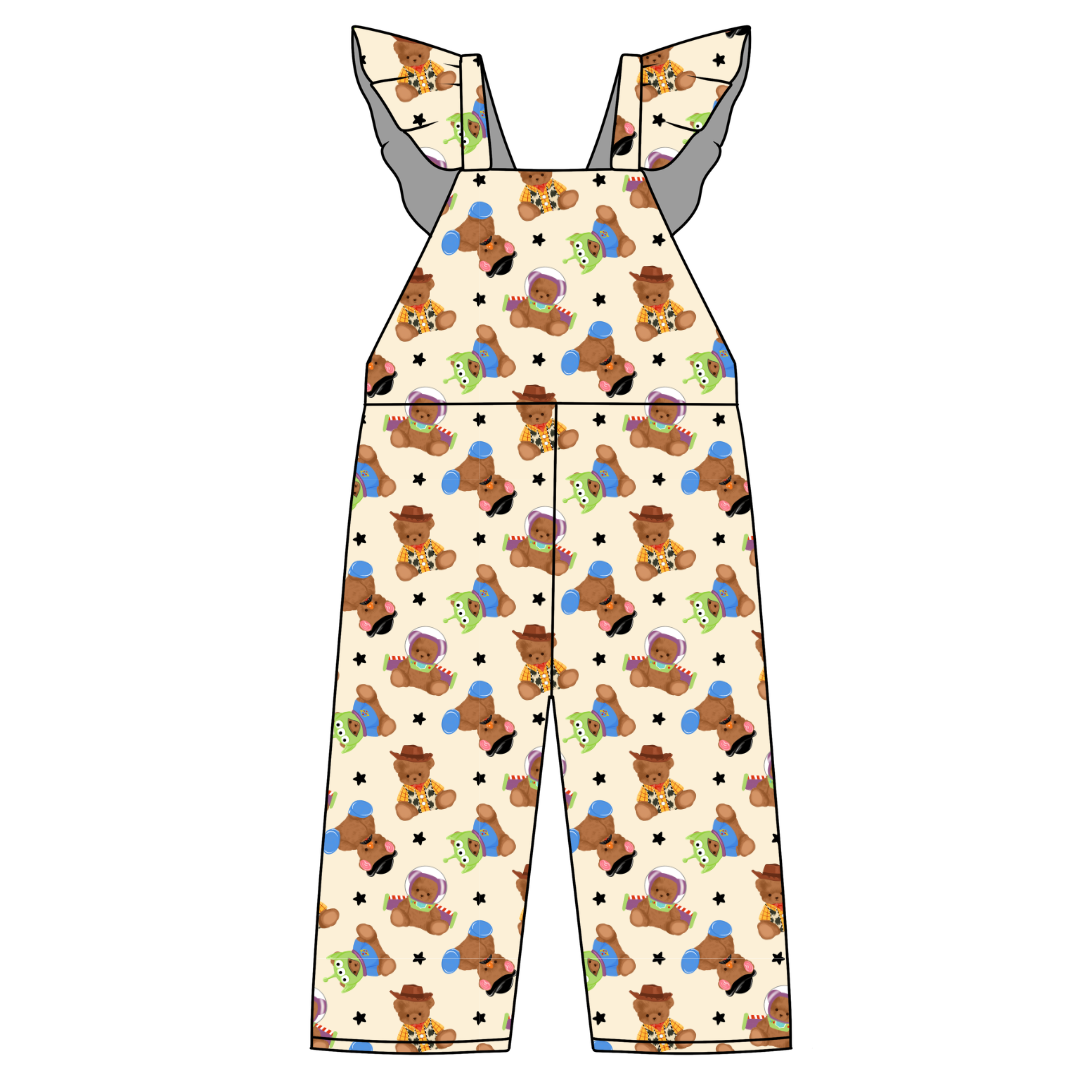 Toy Box Besties - Daisy Girl's Flutter Jumpsuit Knit - PRE ORDER