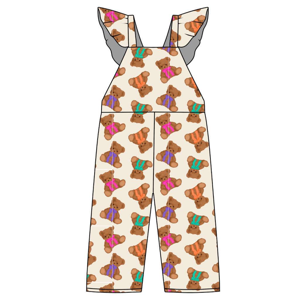 Cuddle Cuties - Daisy Girl's Flutter Jumpsuit Knit - PRE ORDER