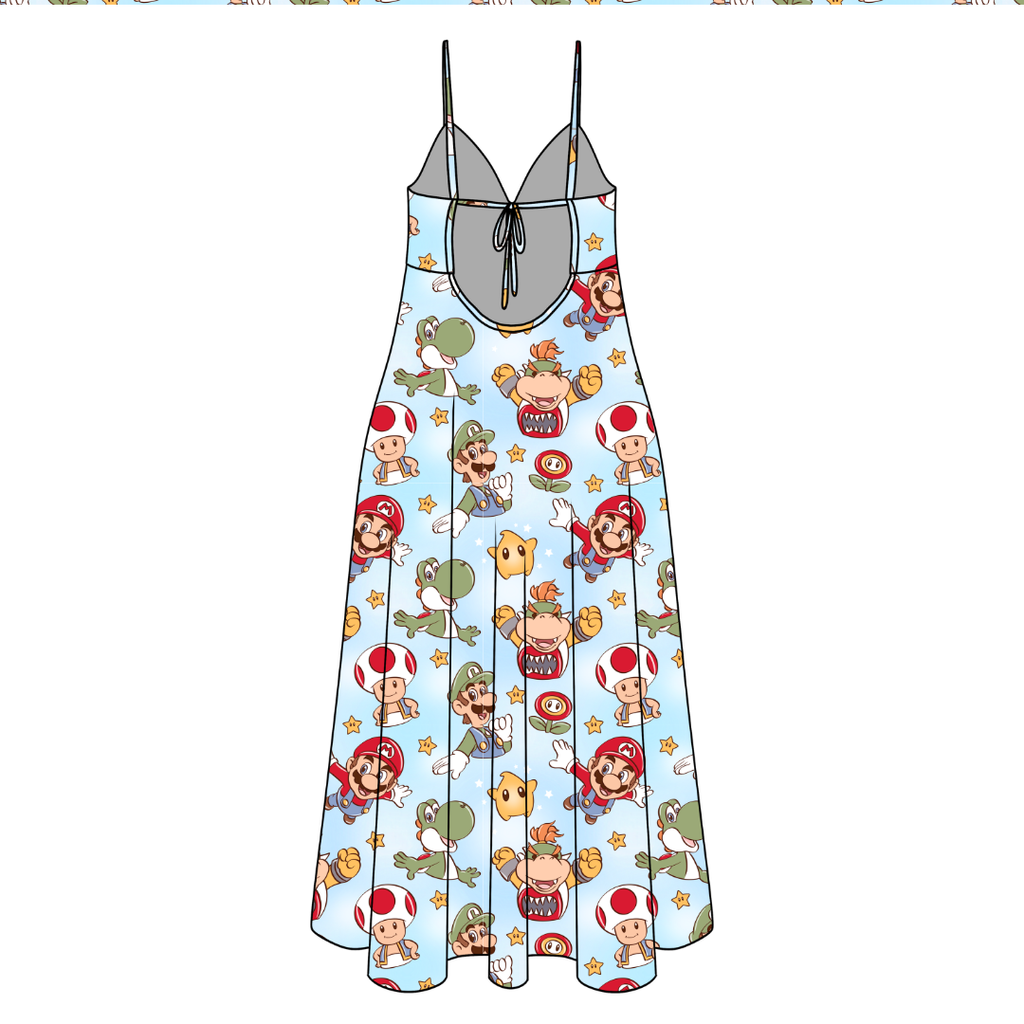 Dino Might Harper Women's Low Back Dress Bamboo - Pre Order