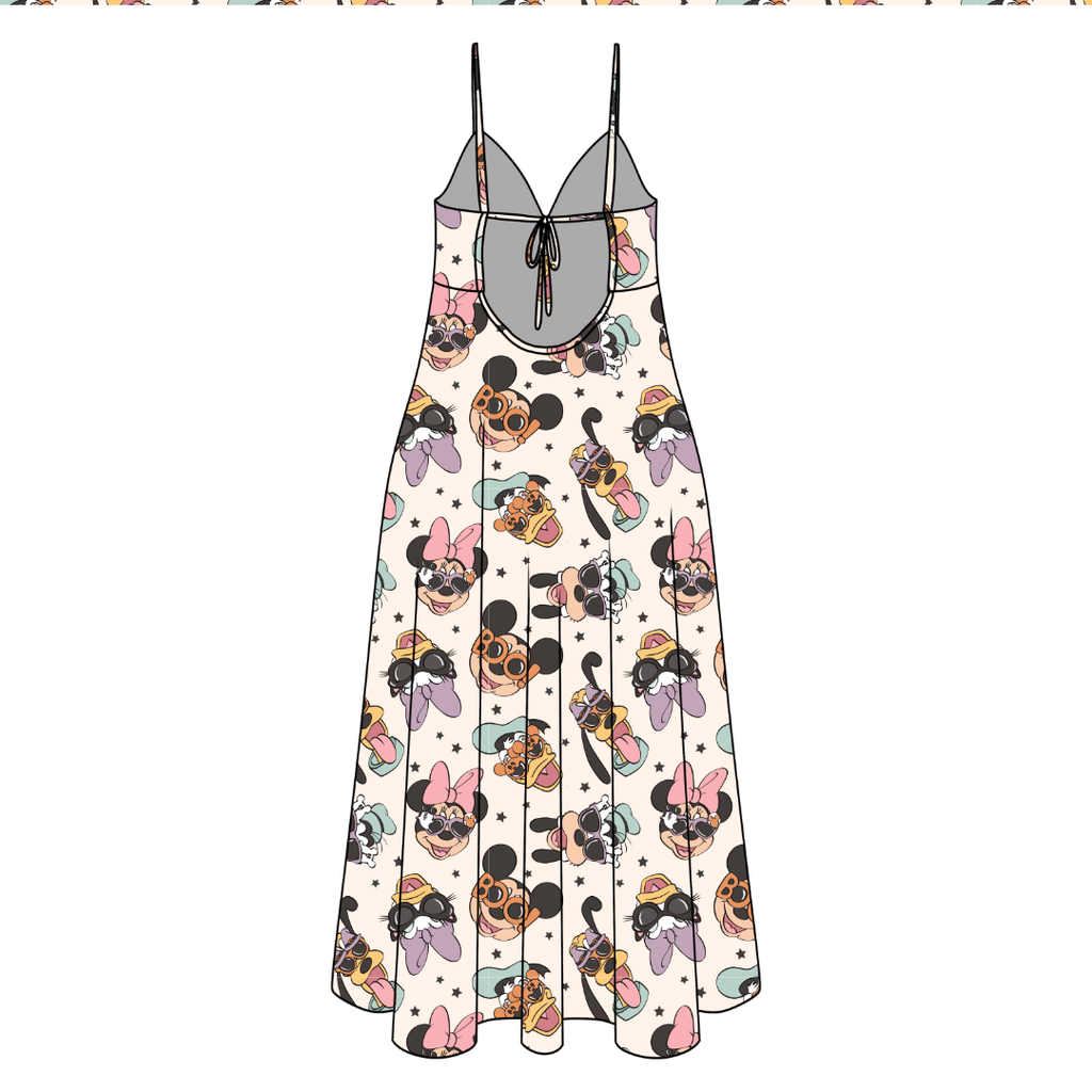 Spooky Cute Crew Harper Women's Low Back Dress Bamboo - Pre Order