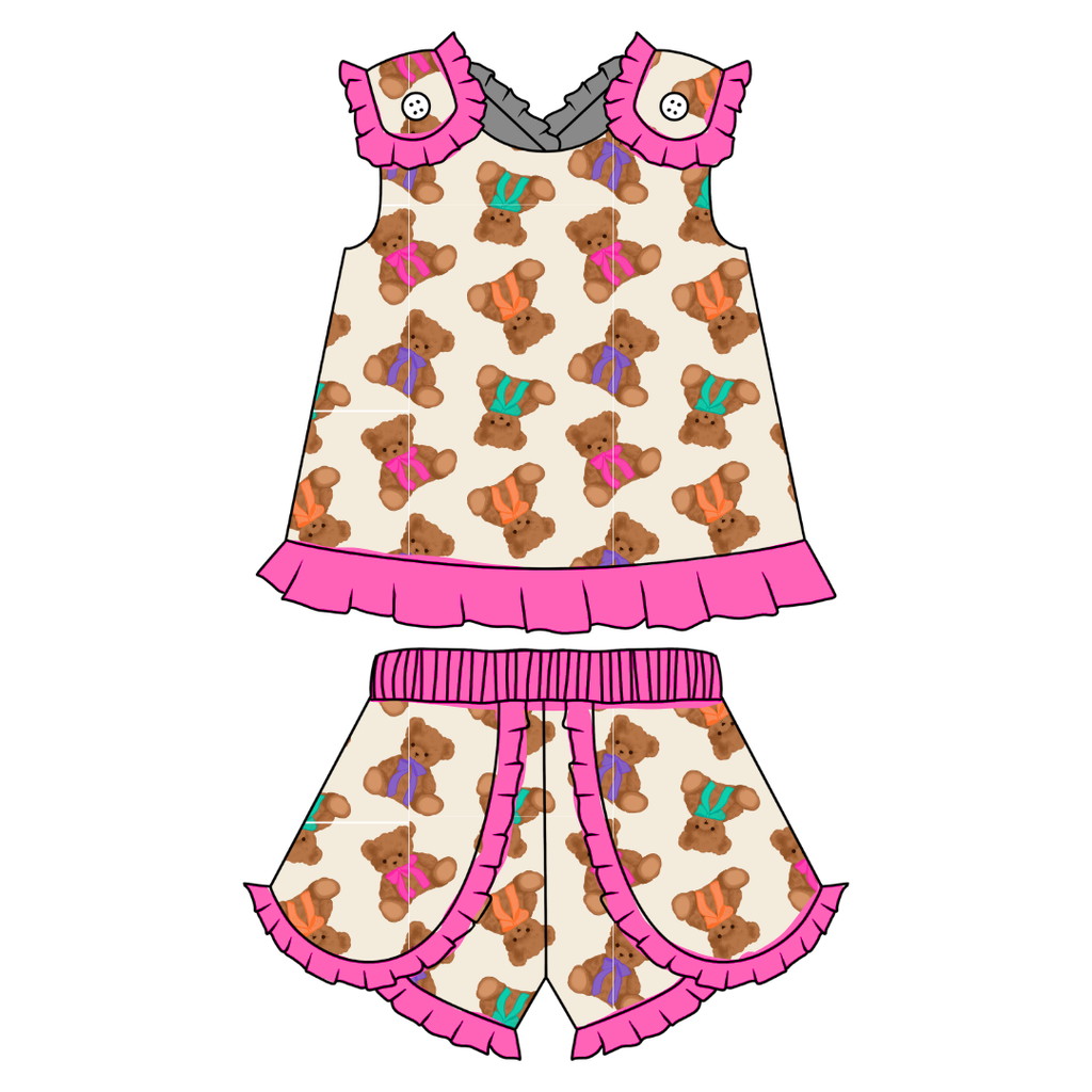 Cuddle Cuties - Evie Tulip Short Set Knit - PRE ORDER