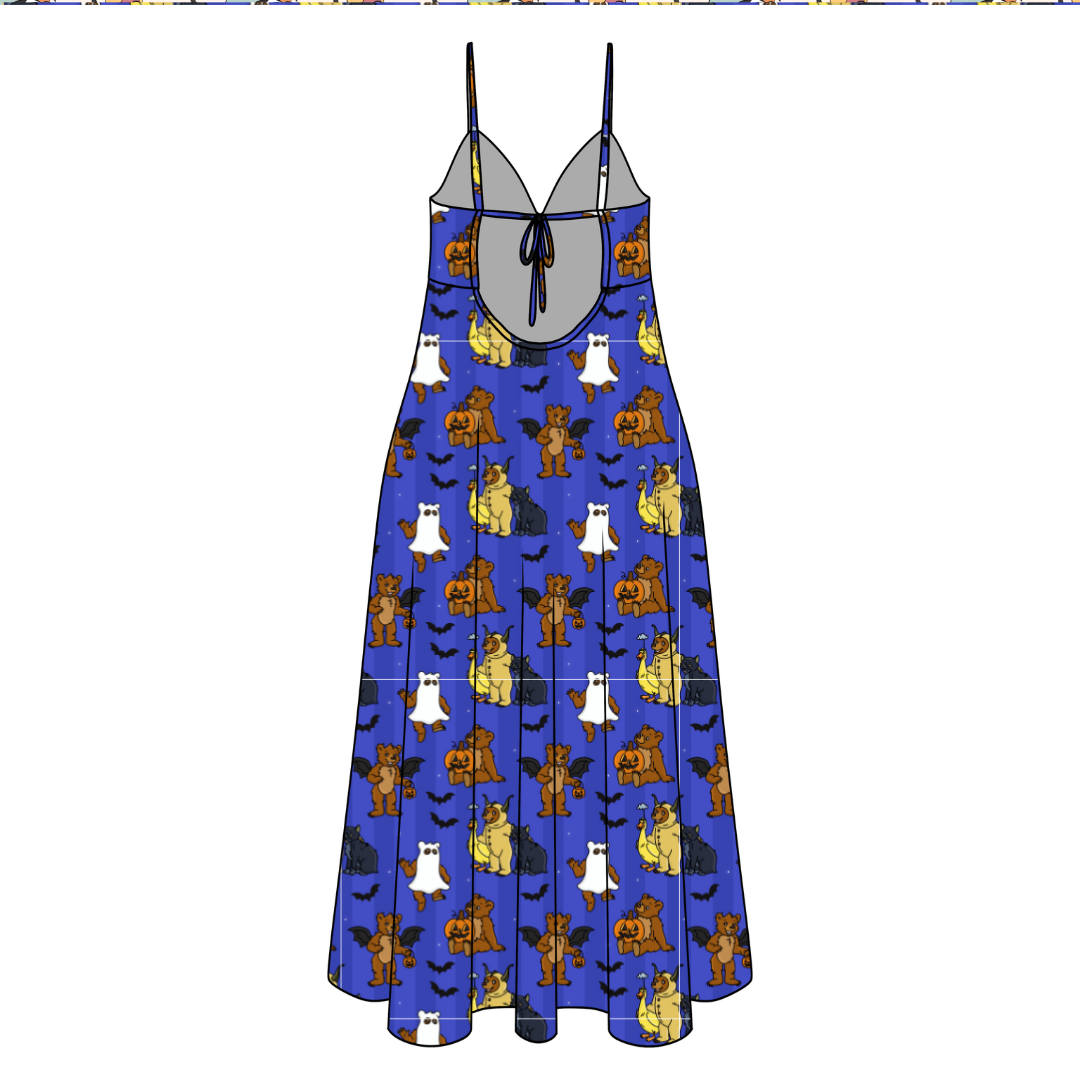 Goblin Night Harper Women's Low Back Dress Bamboo - Pre Order
