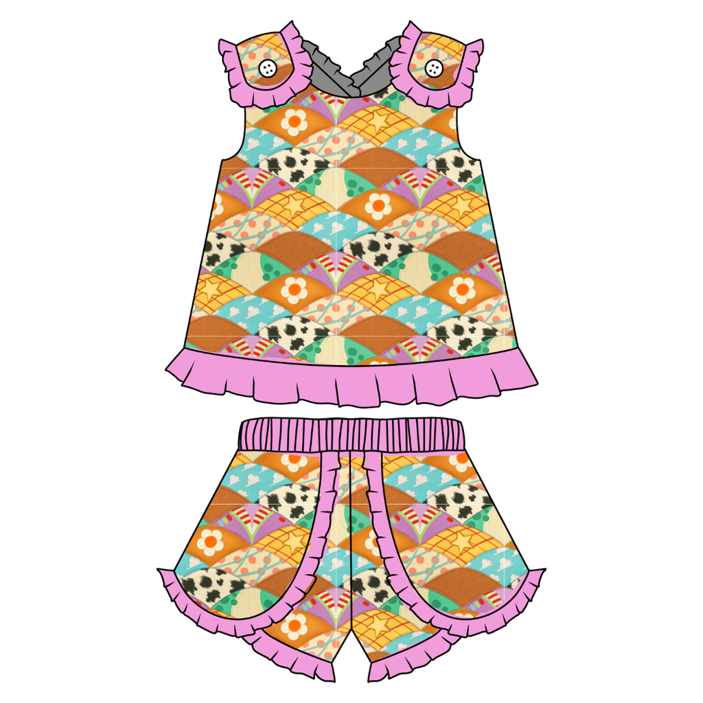 Stitched In Dreams - Evie Tulip Short Set Knit - PRE ORDER
