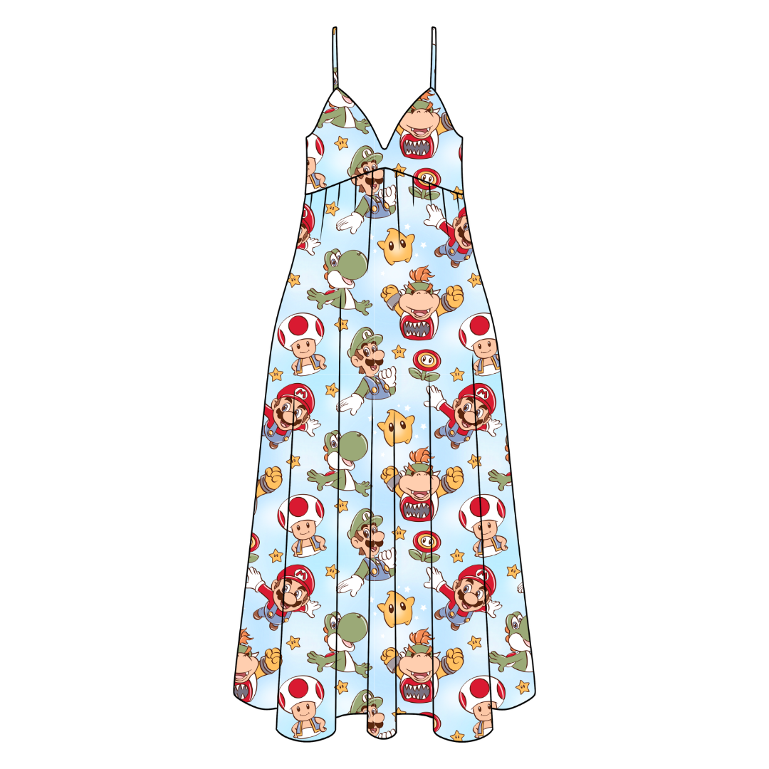 Dino Might Harper Women's Low Back Dress Bamboo - Pre Order