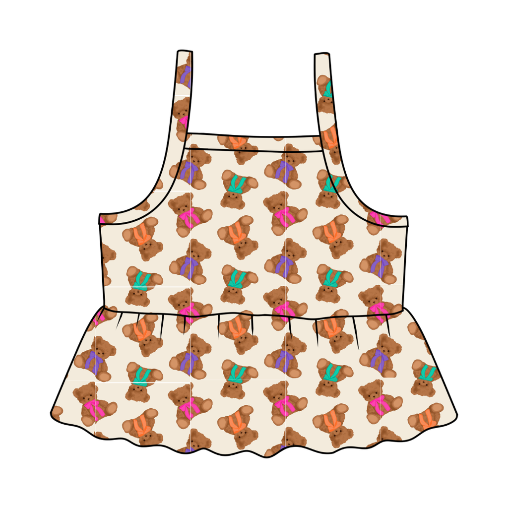 Cuddle Cuties - Tootsie Peplum Tank Knit - PRE ORDER