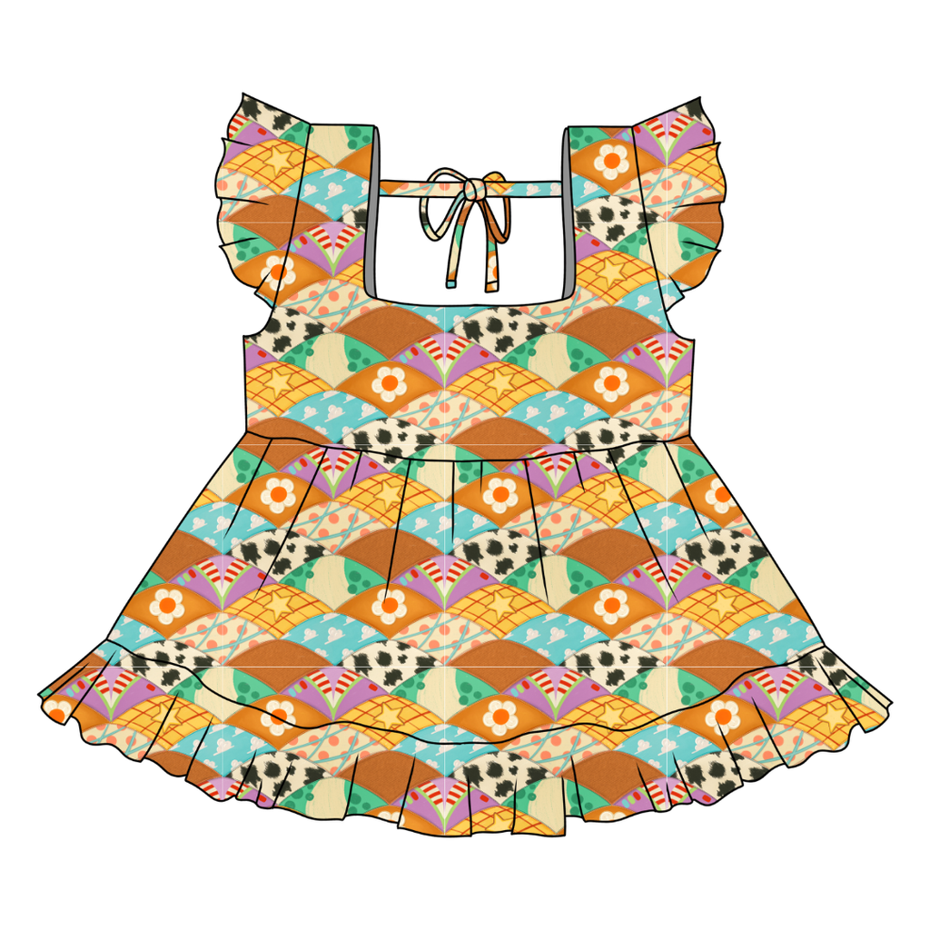 Stitched In Dreams - Sadie Tie Back Ruffle Top - PRE ORDER