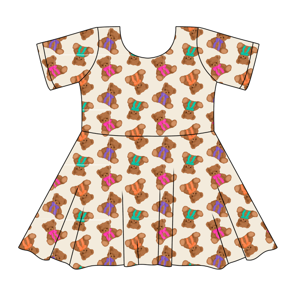 Cuddle Cuties - SIERRA - KNIT TWIRL DRESS - PRE ORDER