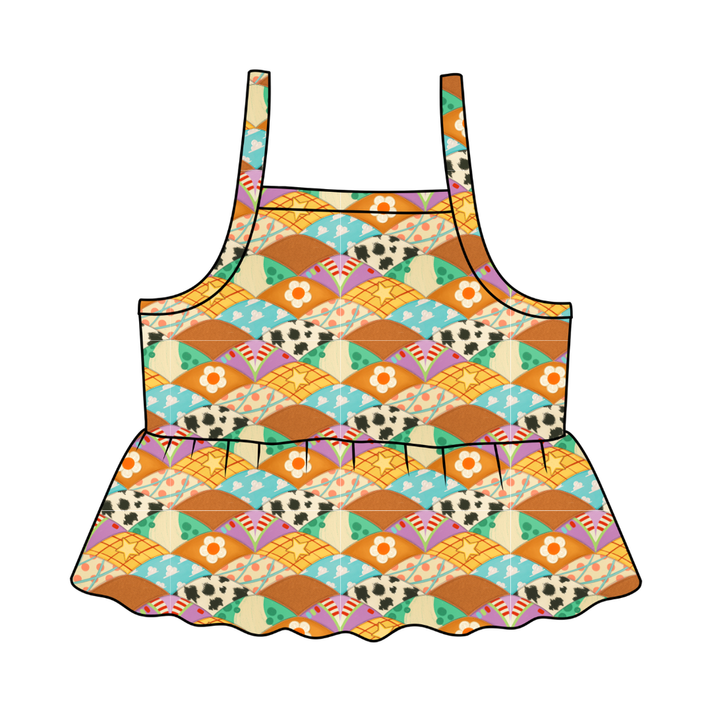 Stitched in Dreams - Tootsie Peplum Tank Knit - PRE ORDER