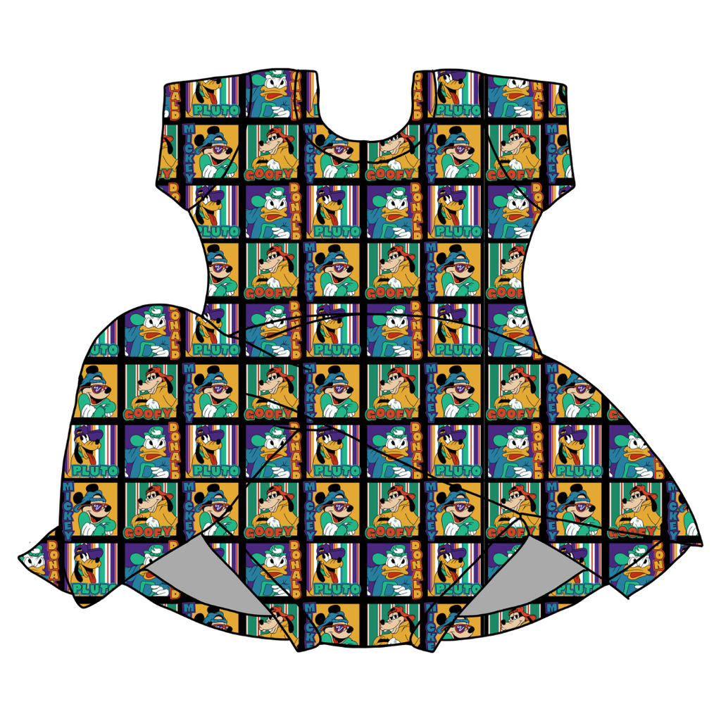 Classic Cool Crew - Chic Short sleeve Skirted Leotard Knit - PRE ORDER