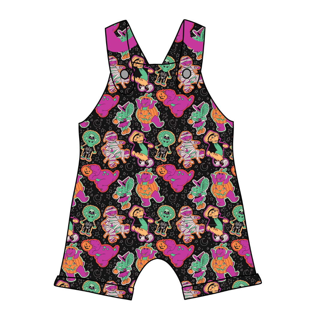 Dino Boo Bash - Coop Tank Romper Knit - PRE ORDER