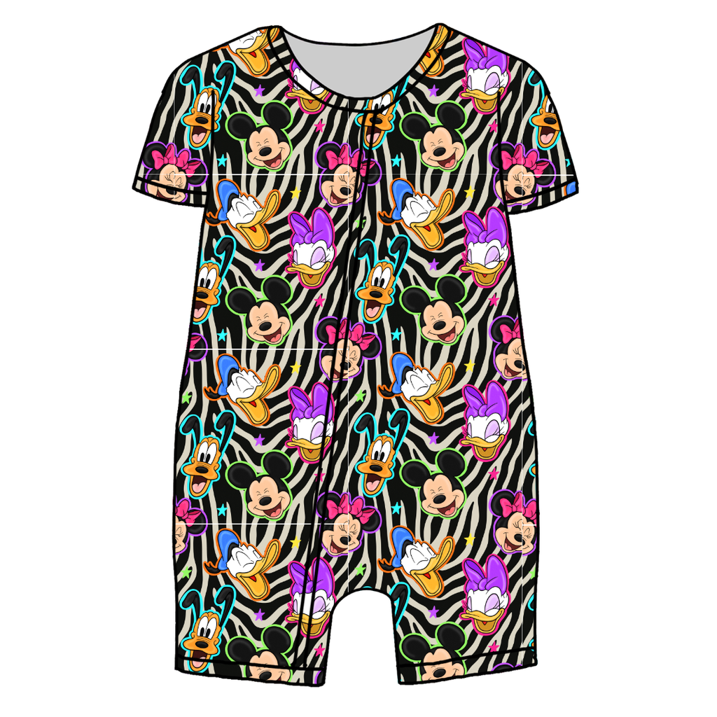 Throwback Crew Bliss Short Sleeve Zippy Bamboo - PRE ORDER