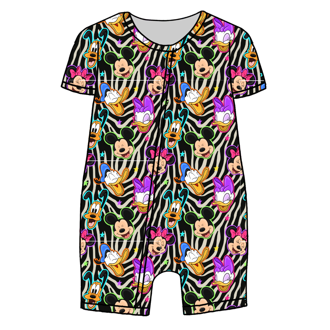 Throwback Crew Bliss Short Sleeve Zippy Bamboo - PRE ORDER