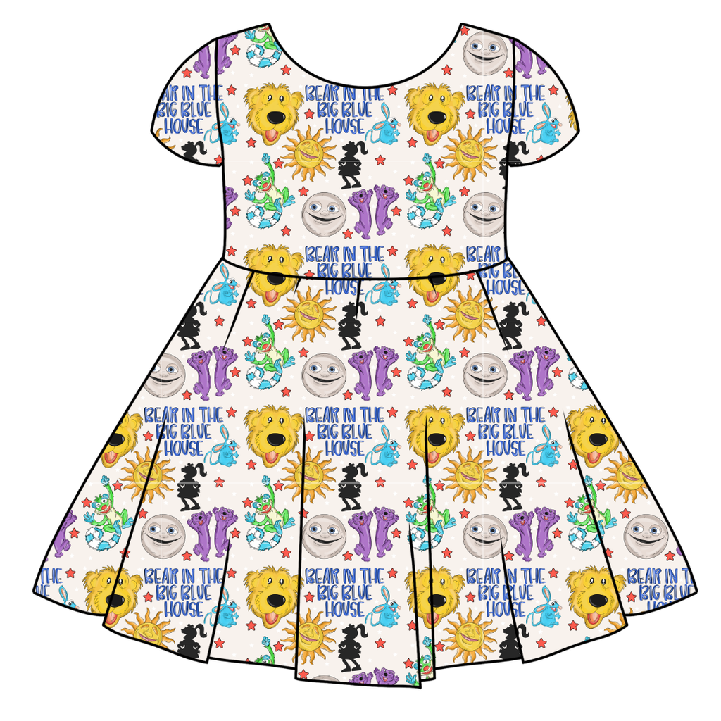 The Big House Honey Girl's Twirl Dress Bamboo - PRE ORDER
